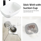 2 Pack Drain Hair Catcher Silicone Bathroom Accessories Square Drain Cover - Image 4