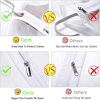 Garment Bags for Hanging Clothes 24''X48'' Suit Bags for Closet Storage Plastic - Image 4