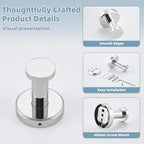 APLusee Bathroom Towel Hook Polished Chrome, SUS 304 Stainless Steel Robe Coat - Image 8