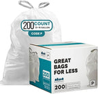 Plasticplace Drawstring Trash Bags, Compatible by Plasticplace