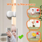 SAFELON 4 PCS Baby Safety Automatic Door Stopper, Automatic Door Finger Guards - Image 3