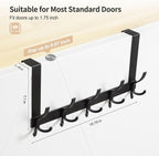 Over The Door Hooks for Hanging, Over The Door Hanger, Over The Door Towel Rack - Image 2