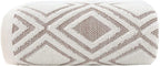 Pidada Bath Towel Diamond Pattern 100% Cotton Absorbent Soft Decorative Towel by Pidada