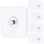 Uniclife 20 Pcs Adhesive Picture Hooks 20 lbs Max 2.2”Load No Drill Screw by UnicLife