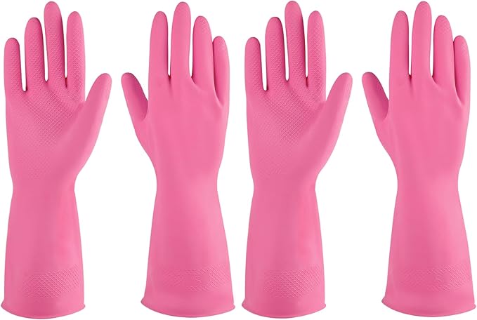 Rubber gloves dishwashing 2 or 4 Pairs by IUCGE