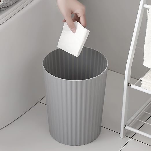 JiatuA Small Trash Can Plastic Wastebasket Round Garbage Container Bin - Image 3