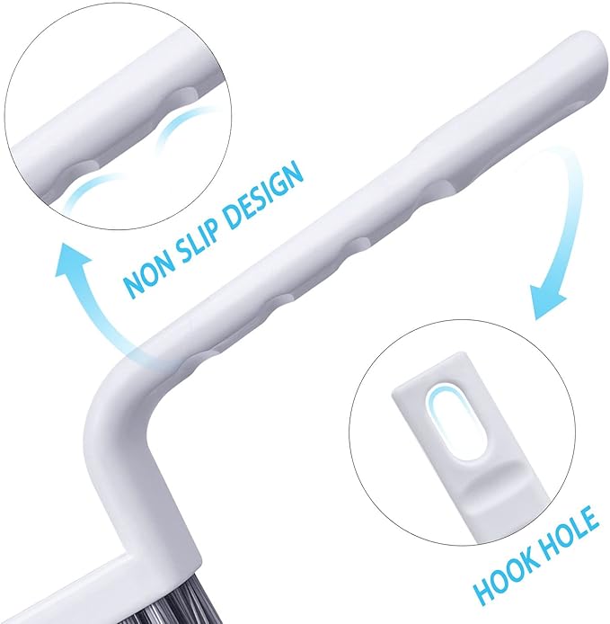 Grout Cleaner Brush V Shape, Stiff Grout Cleaning Brushes - Image 4