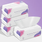 Disposable Face Towel 400 Count, Soft Cotton Face Towels, Dry Wipes Facial by LRCXL