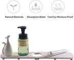 17inch x 4inch Kitchen Sink Faucet Mat, Water Absorbing Stone Faucet Splash - Image 3