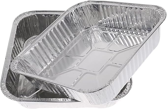 10pack- 8 x 8 Aluminum foil Pans Disposable Heavy Duty Square baking Cake Pan - Image 4