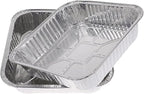 10pack- 8 x 8 Aluminum foil Pans Disposable Heavy Duty Square baking Cake Pan - Image 4