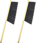 2 Pcs Hand Broom Brush, Wooden Handle Soft Bristle Cleaning Dust Brush，for by Unknown