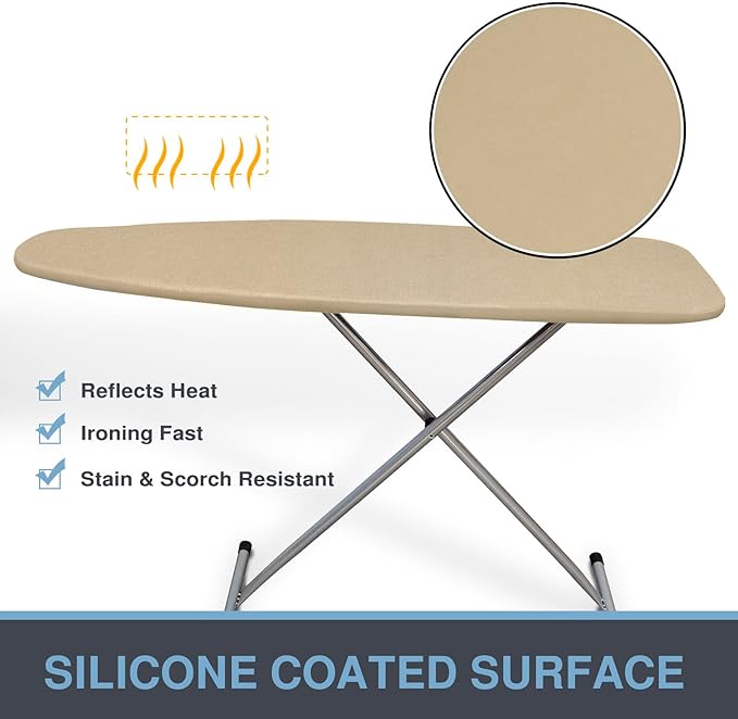 Ironing Board Cover and Pad, Standard Size 15x54, Thick Padding, Elastic Edge - Image 2