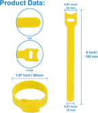 60 PCS 6 Inches Reusable Cable Ties, Adjustable Cord Straps, Cable Organizer - Image 4