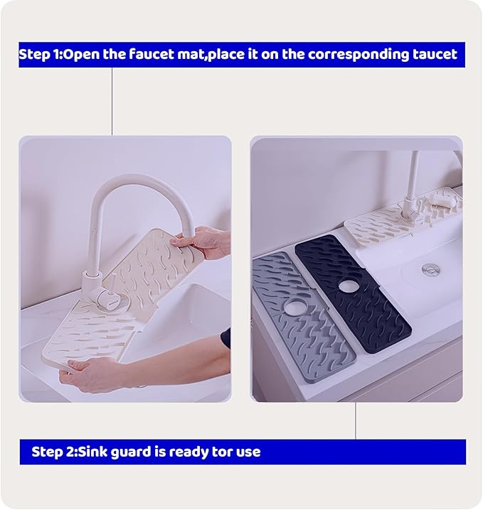 Silicone faucet splash-proof pad, universal faucet cover, suitable - Image 7