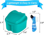 2 Pack Color Retainer Cleaner Case Denture Cups - Image 2