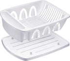 Tribello Sink Dish Drying Rack, Large Heavy Duty Hard Plastic Sink Set - Image 5