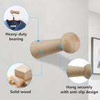 Screw-On Solid Wood Hook Coat Hook Towel Hook Shaker Pegs - Image 3