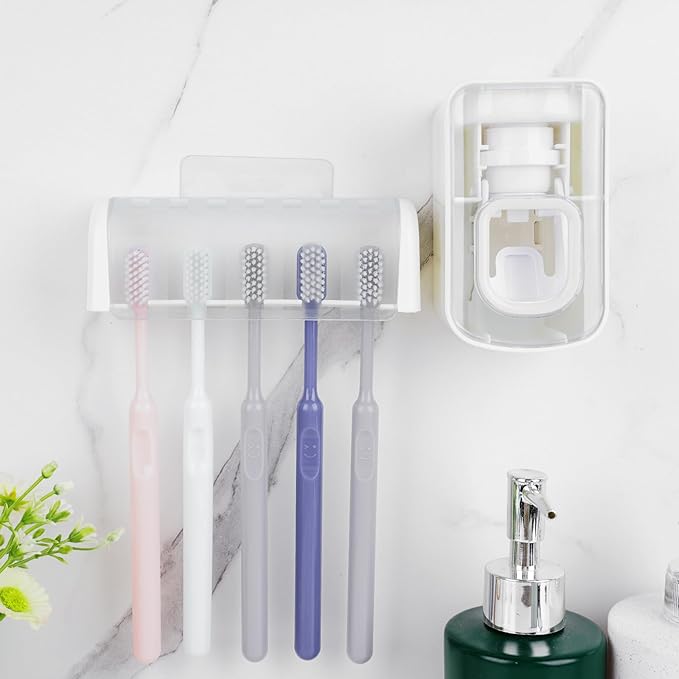 5 Slots Wall Mount Toothbrush Holder - Image 4