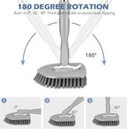 SetSail Floor Scrub Brush, 3-In-1 Tile Tub Floor Scrubber - Image 3