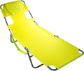 Ostrich The Original Chaise 72 x 22 Inch Lounge Portable Reclining Lounger, Outdoor Patio, Beach, Lawn, Camping, or Pool Tanning Chair, Lime Green by OstrichProducts