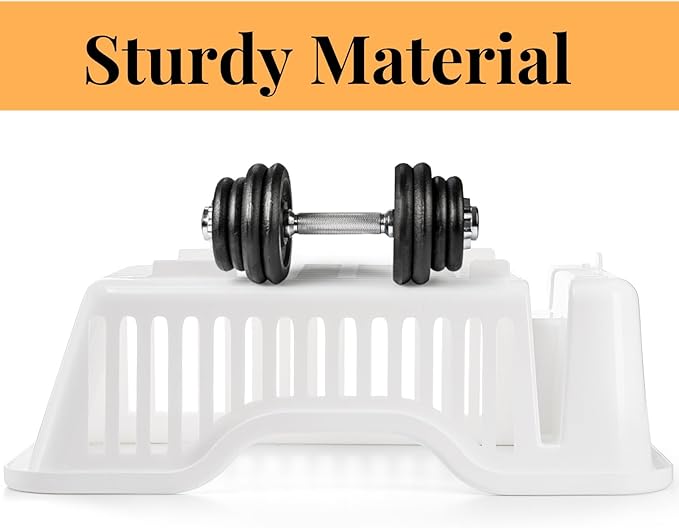 2-Piece Plastic Dish Drying Rack, Heavy Duty Sink Set Dish Rack - Image 4