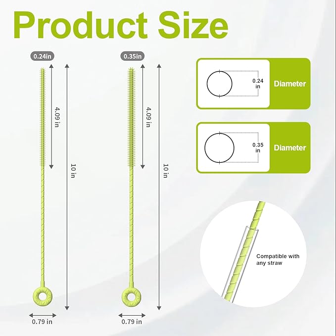 YOTIME Silicone Straw Cleaner Brush - Image 2