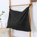 Hanging Linen Laundry Bag, 100% Pure Flax Linen Over The Door Hamper - Image 5