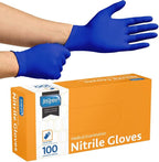 Inspire Cobalt Blue Nitrile Disposable Gloves | 4.5 Nitrile Safety Medical Exam by Inspire