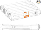 8 Pack Drawer Dividers for Clothes, 2.3" High 13"-21" Adjustable Drawer by Unknown