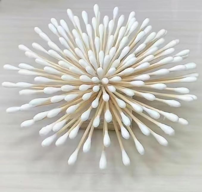 800 Count Natural Wood Stick Cotton Swabs - Image 6