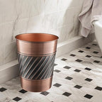 Monarch Abode Metal Bathroom Trash Can – Waste Basket - Image 4