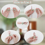 12Pcs Reusable Green Silicone Cord Ties, - Image 3