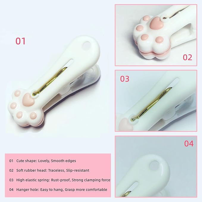 Plastic Clothespins Laundry Clothes Pins-24 Pack, Traceless Clothes Pegs - Image 4