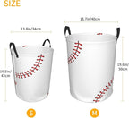 Baseball Texture Laundry Hamper Bag - Image 4