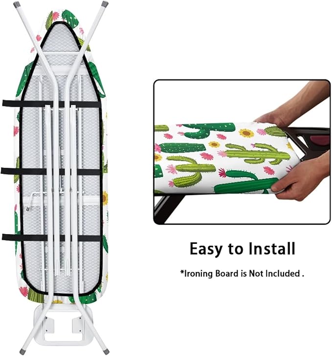 Cactus Ironing Board Cover and Pad Standard Size Soft Resist Scorching Ironing - Image 4