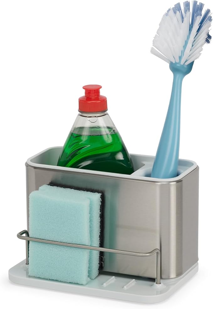 Joseph Joseph Surface Stainless Steel Caddy Sink Area Organizer and Sponge by JosephJoseph