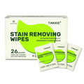 26 Pack Stain Remover Wipes for Clothes & Fabric – Instant Clothing Stain by TINKKIE