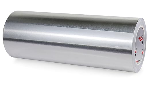 BOMEI PACK Aluminum Foil Tape, Heavy Duty Metal Foil, High Temperature Silver by BOMEIPACK