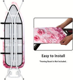 Nuxovilar Pink Watercolor Flowers Ironing Board Cover, This Cover Fits Most - Image 5