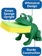 Animal Shape Novelty Kitchen Sponge Holder and Sponge Choice of Frog or Duck - Image 3