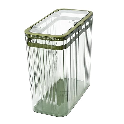 Bathroom Trash Can with Lid3.5 Gallon Garbage Can，for Bedroom, Plastic Slim by Unknown