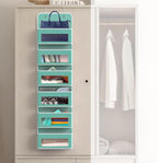 Simple Houseware 6 Clear Window Pocket Over Closet Door Storage Hanging - Image 4