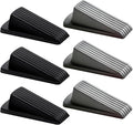 Door Stop, Door Stopper, Door Wedge, 6 Pack Rubber Door Stopper, Rubber Door by Lesunsul