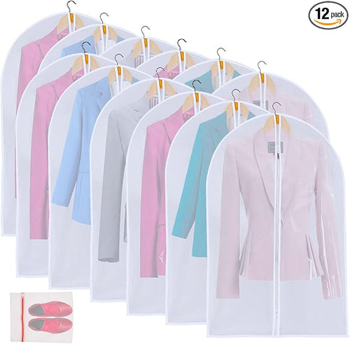 12 Pack Shirt Garment Bags by MsKitchen