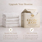 Glow & Go XL Disposable Face Towel 10x15 Inch, 100% Biodegradable Premium Towels - Image 8