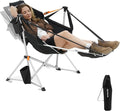 KingCamp Hammock Chair with Footrest – Heavy Duty Swinging Rocking Camping Chairs for Adults up to 400lbs, Folding Portable Oversized Rocker with Cup Holder & Pillow for Outdoor Beach Lawn RV Sports by KingCamp