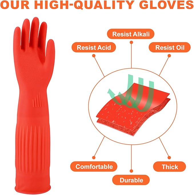 North Tower Rubber Gloves Kitchen Cleaning - Image 3