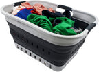 SAMMART 30L Collapsible 3 Handled Plastic Laundry Basket - Image 5