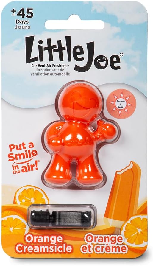 Little Joe 96414 Orange Creamsicle Scent Car Air Freshener Clip Provides - Image 2
